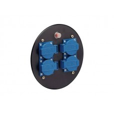 Combination-cover with 4 SCHUKO-sockets